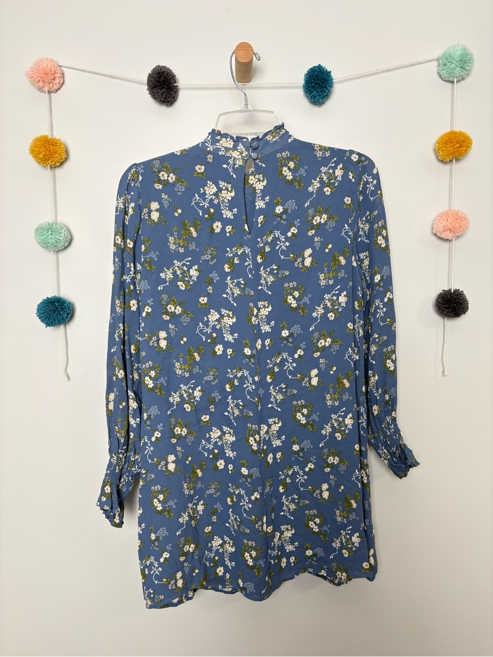 Reformation Jourdan Blue Floral Midi Dress - Picture 9 of 9